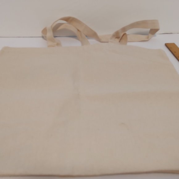 Cheap Trick Shopping Tote Bag Beige w Red Black & White Print NEW from VIP Pkg - Picture 2 of 5